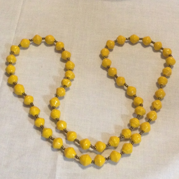 Paper Bead Maxi Necklace - Picture 3 of 3